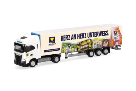 Herpa: Iveco S-Way Kühlkoffer-Sattelzug "Edeka"