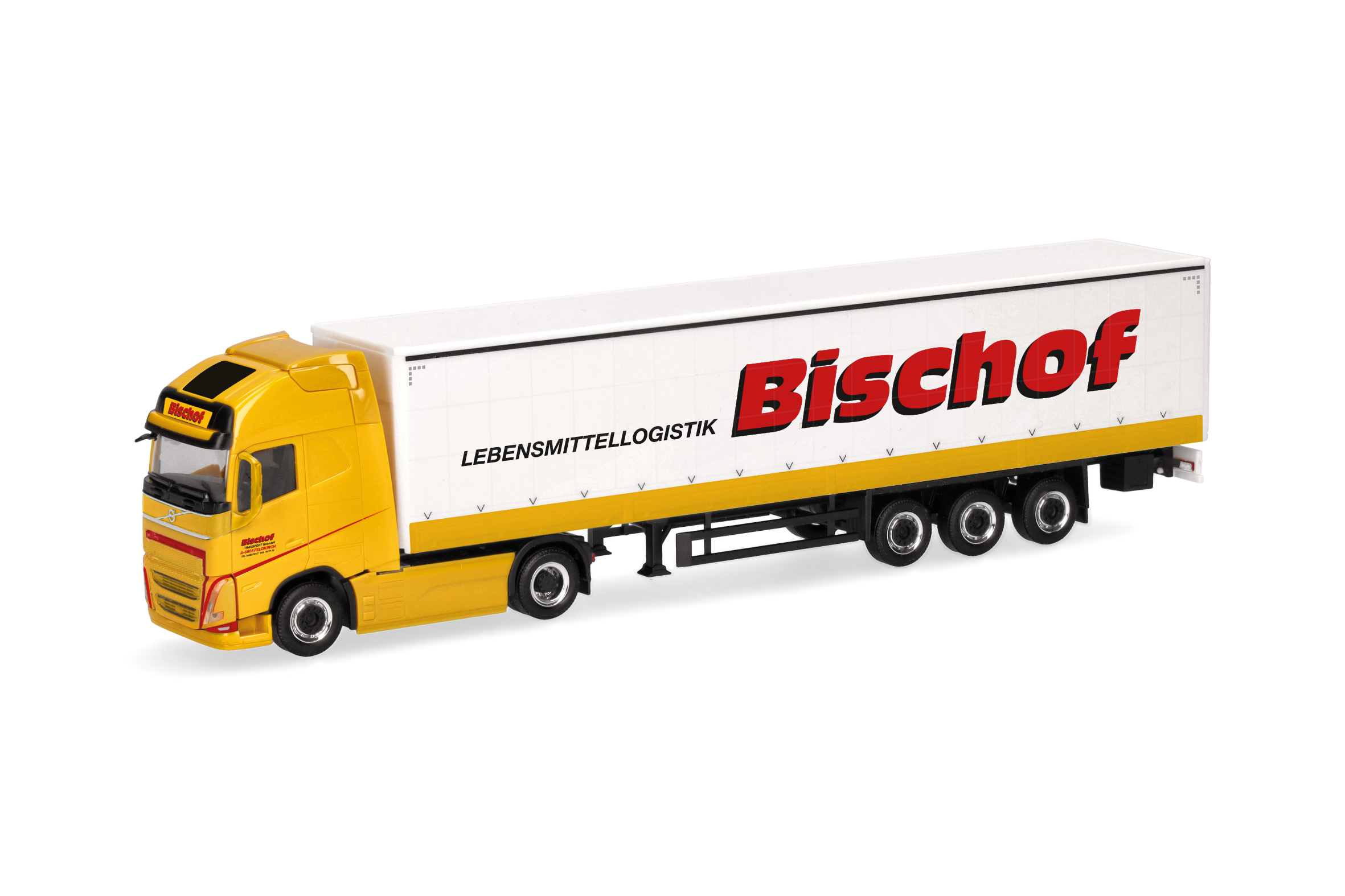 Herpa: Volvo FH GL XL electric GaPl-Sz. mit Bordwänden "Bischof"