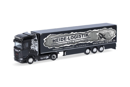 Herpa: Scania CS 20 HD Kühlkoffer-Sattelzug "Heide Logistik"