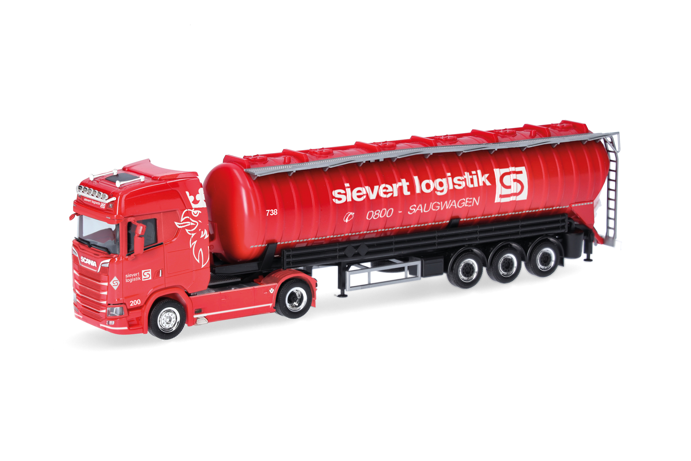 Herpa: Scania CS 20 HD Saugsilo-Sattelzug "Sievert Logistik"