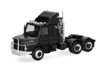 Herpa: Scania Hauber 142 Zugmaschine 3achs (6x4), schwarz