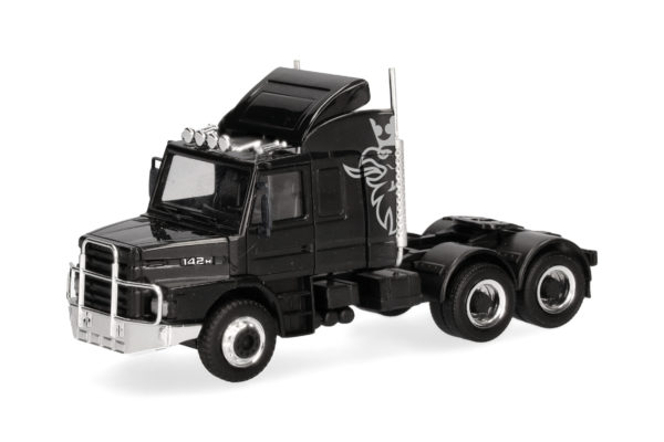 Herpa: Scania Hauber 142 Zugmaschine 3achs (6x4), schwarz