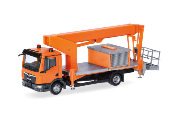 Herpa: MAN TGL CC Ruthmann Steiger TK310, kommunalorange