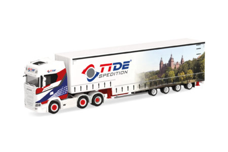 Herpa: Scania CS 20 HD (6x2) Volumen-Sattelzug "TiDe Spedition"