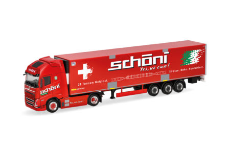 Herpa: Volvo FH GL XL 2020 Electric Kühlkoffer-Sattelzug "Schöni"