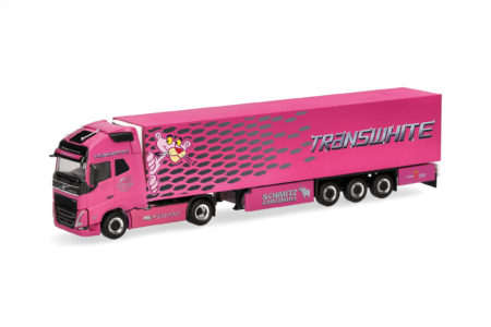 Herpa: Volvo FH GL XL 2020 Kühlkoffer-Sattelzug "Transwhite"