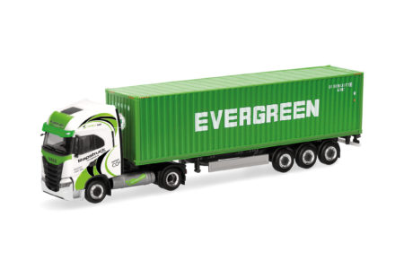 Herpa: Iveco S-Way LNG 40ft. Cont.-Sz. "Rapstrucks / Evergreen"
