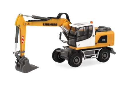 Herpa: Liebherr Mobilbagger A920 (mit drei Anbaugeräten)