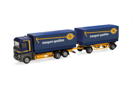 Herpa: Renault AE Wechselpritschen/planen-Hängerzug "ASG" (SW)