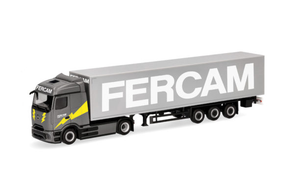 Herpa: MB eActros 600 ProCabin SS Gardinenplanen-Sz. "Fercam" (I)
