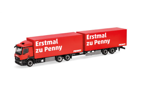 Herpa: MB Actros CS Kühlkoffer-Hängerzug "Penny"