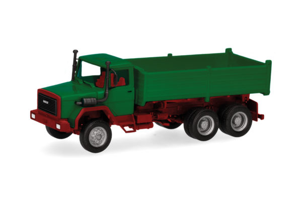 Herpa Basic: Iveco Hauber Kipp-Lkw 3achs, grün