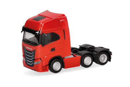 Herpa: Iveco S-Way MY24 Zugmaschine 3achs (6x2), rot