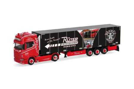 Herpa: Scania CS 20 HD Kühlkoffer-Sattelzug "Rüter"