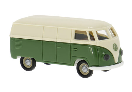 Brekina: VW T1a Kasten (1950), hellbeige/grün