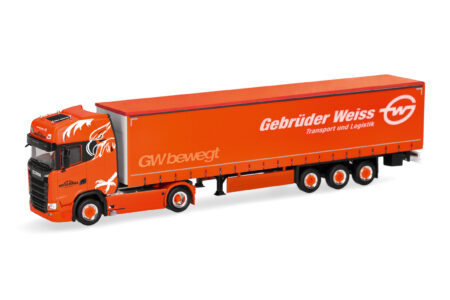 Herpa: Scania CS 20 HD GaPl-Sz. "Berger Transporte / Gebrüder Weiss" (CH / A)