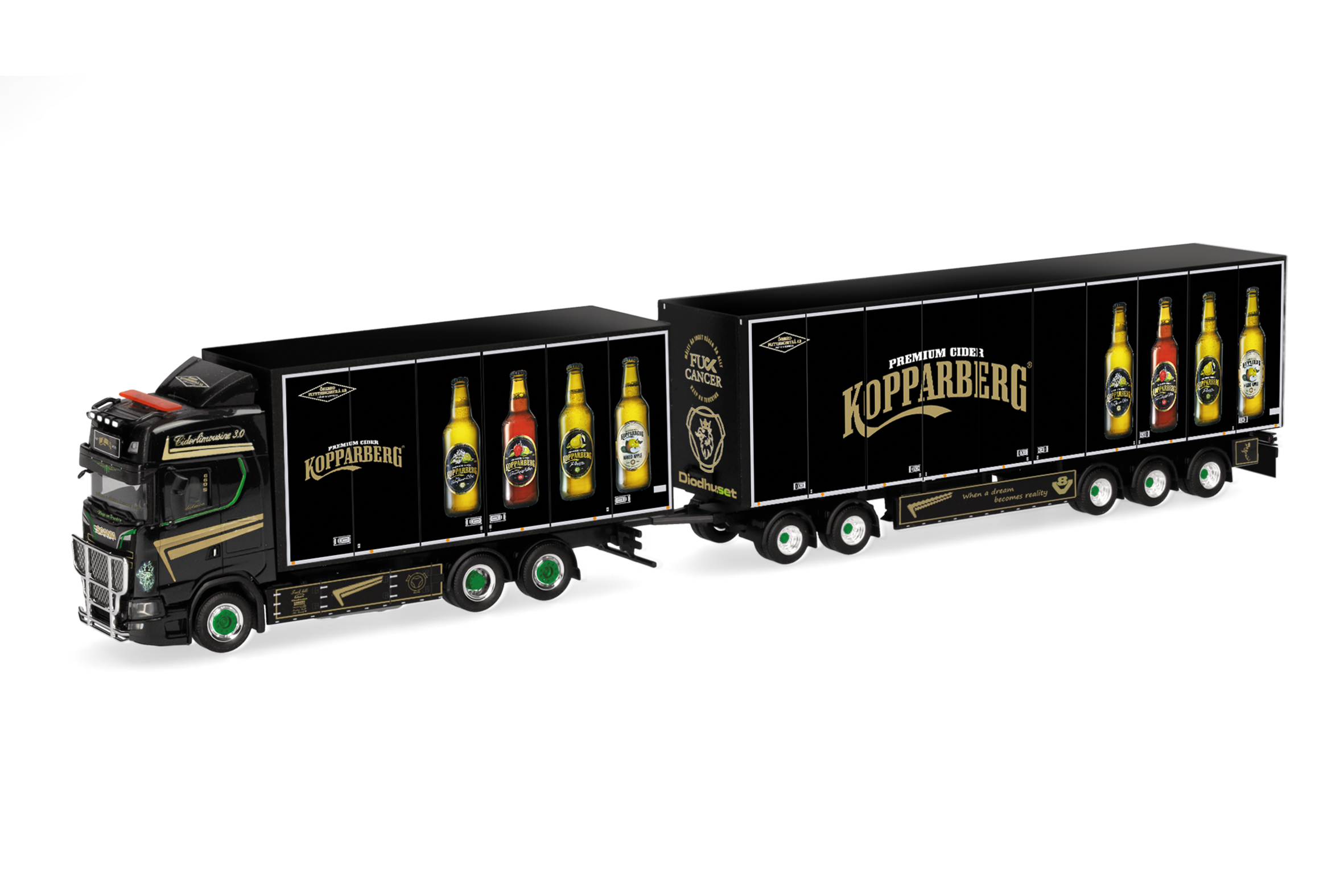 Herpa: Scania CS 20 HD Schwedencombi-Hz. "Kopparberg" (SE