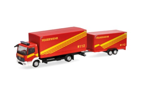 Herpa: MB Atego '13 Lkw mit Planen-Anhänger "FW GW Logistik"