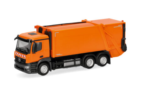 Herpa: MB Actros M Pressmüllfahrzeug, kommunalorange
