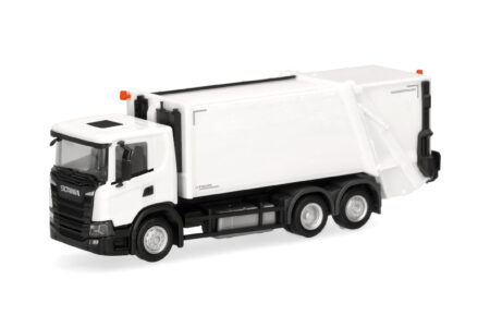 Herpa: Scania CG17 Pressmüllfahrzeug Variopress, weiß