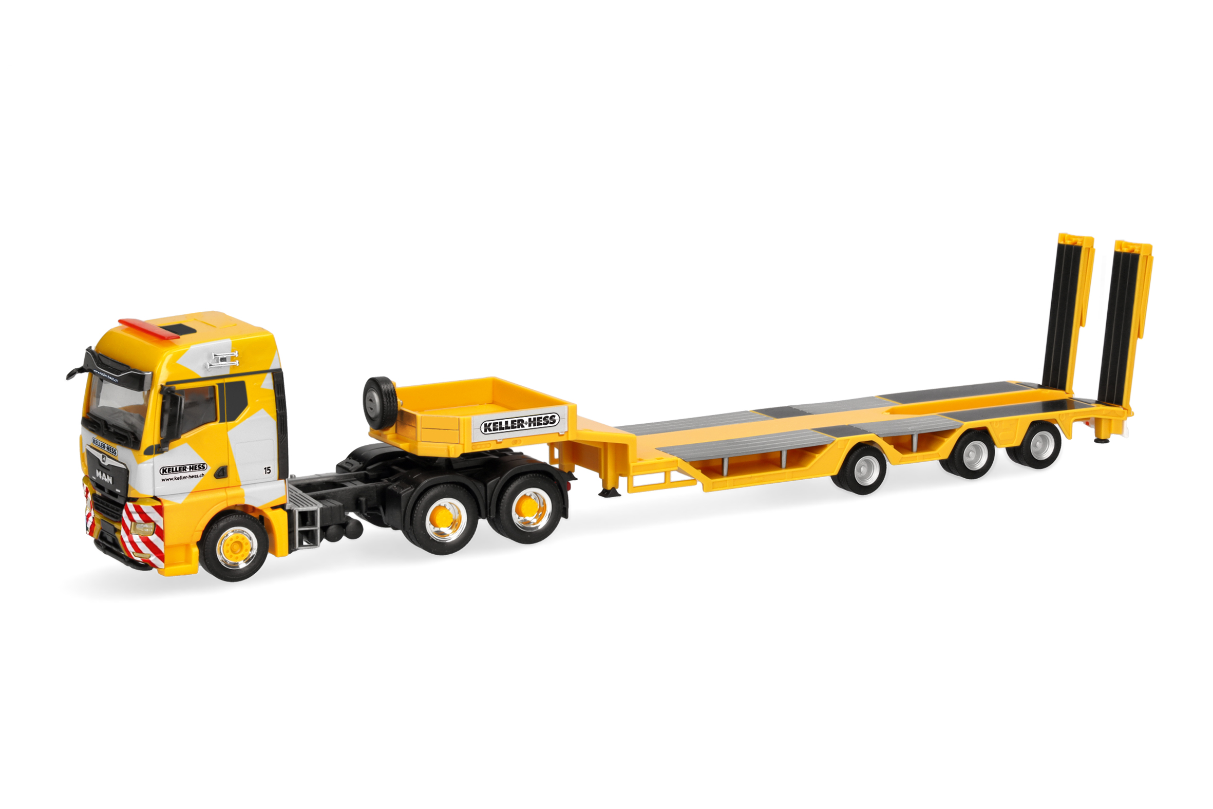 Herpa: MAN TGX GM Allrounder-Tieflade-Sz. "Keller+Hess" (CH)