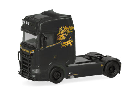 Herpa: Scania CS 20 HD Zugm. mit Lampenbügel und Rammschutz, schwarz