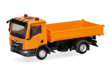 Herpa: MAN TGL Dreiseitenkipper, kommunalorange