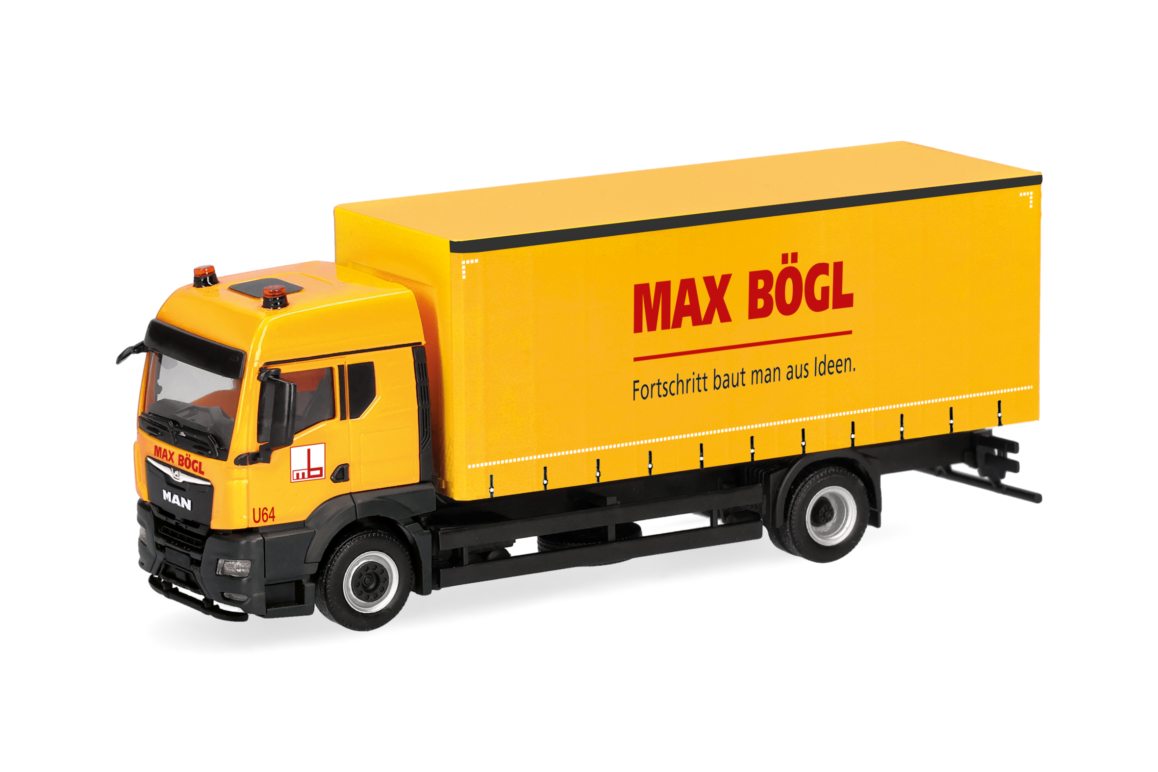 Herpa: MAN TGS TM Gardinenpl.-Lkw "Max Bögl"