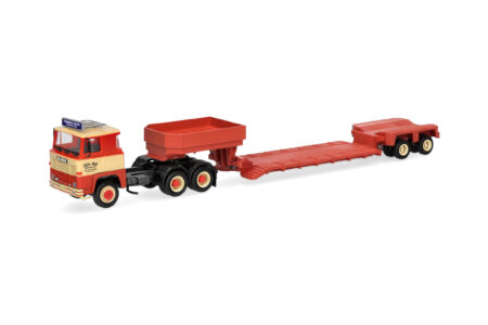 Herpa: Scania 141 Tieflade-Sattelzug "Torben Rafn" (DK)