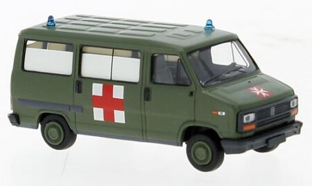 Brekina: Fiat Ducato Bus, Militärambulanz-0