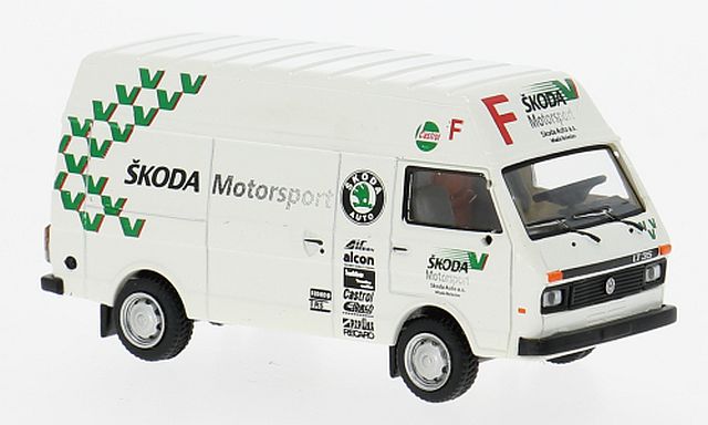 Brekina: VW LT 35 Hochraum-Kasten "Škoda Motorsport"
