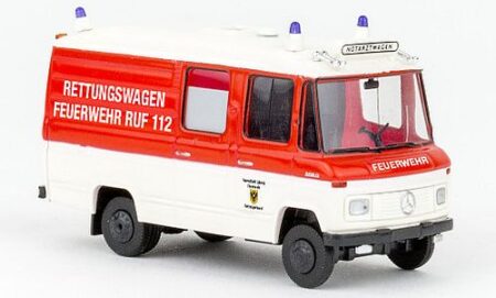 Brekina: Mercedes L 508 RTW "Feuerwehr Lübeck"-0