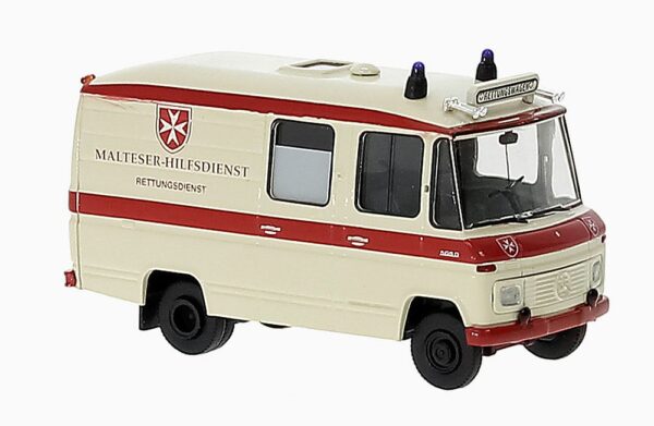 Brekina: Mercedes-Benz L 508 RTW "Malteser Hilfsdienst"-0