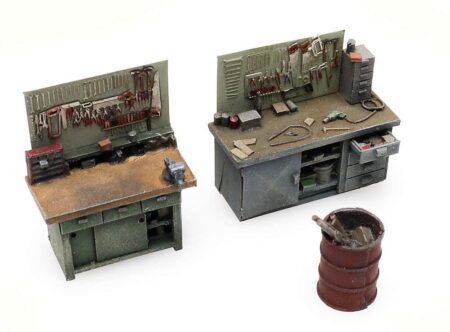 Artitec 1/87 (H0): Set "Werkbänke" (2 Stück)