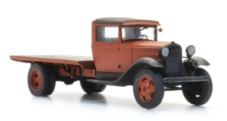 Artitec 1/87 (H0): Ford Model AA Flachbett-Lkw, rot