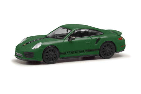 Herpa: Porsche 911 (991) Turbo, verde british racing green-0