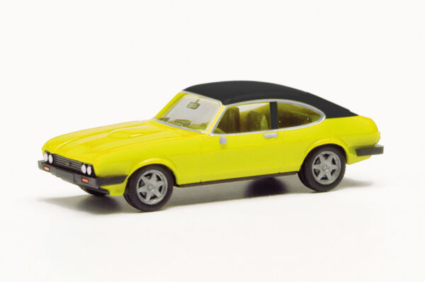 Herpa: Ford Capri II mit Vinyldach, daytonagelb-0