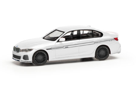 Herpa: BMW Alpina B3 Limousine, weiß/schwarz -0