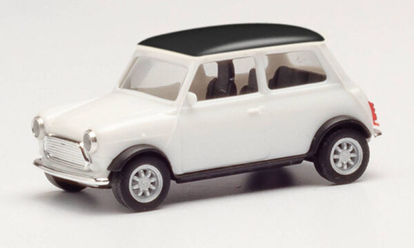 Herpa: Mini Cooper Classic, weiß/schwarz-0