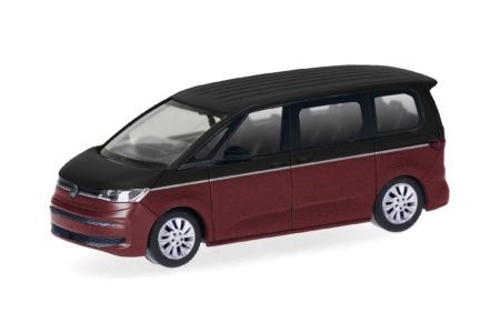 Herpa: Volkswagen (VW) Multivan, Deep-Black/Fortanarot