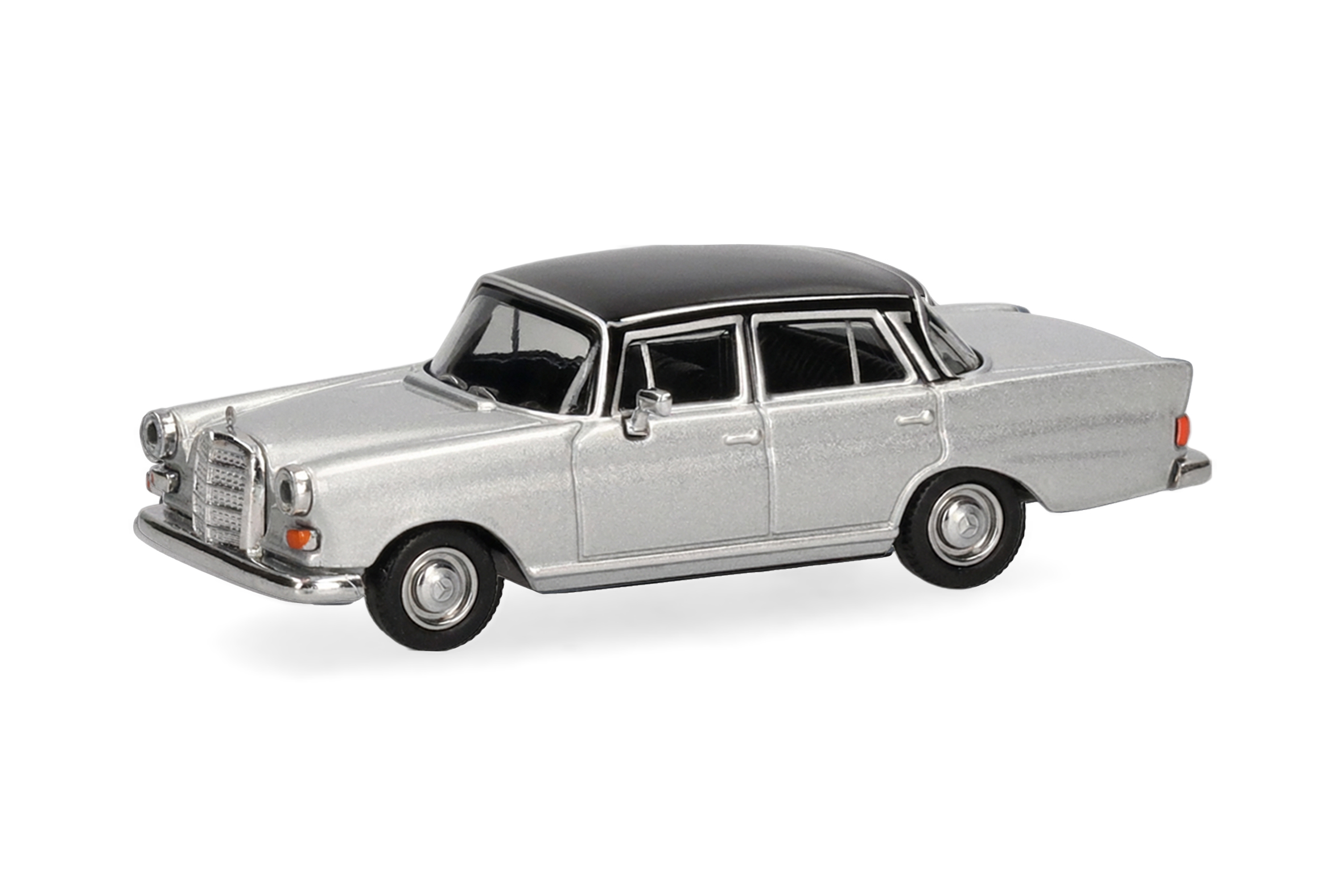 Herpa: MB 200 Heckflosse, silbermetallic/schwarz