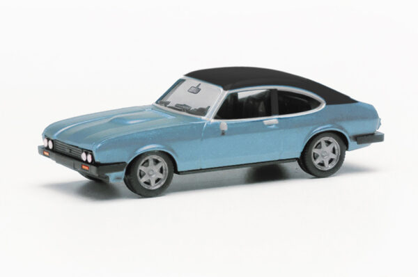 Herpa: Ford Capri II mit Vinyldach, blaumet.-0