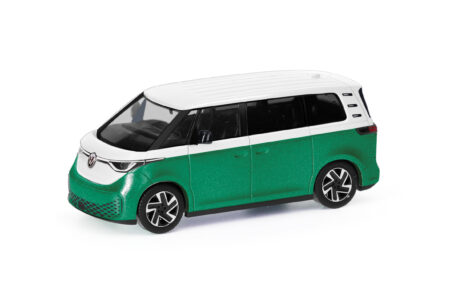 Herpa: VW ID. Buzz Candy Weiß / Bay Leaf Green Metallic -0