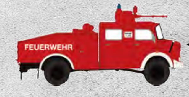 Brekina: MB LA 1113 Wasserwerfer (1966) "Feuerwehr"