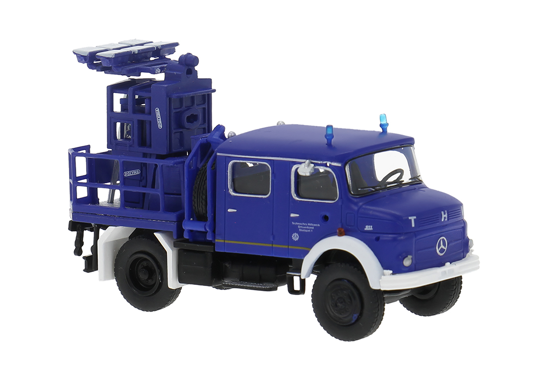 Brekina: Mercedes-Benz LA 911 Lichtmastwagen (1966) "THW Stuttgart"