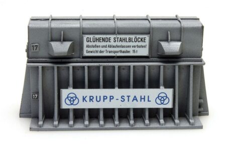 Artitec 1/87 (H0): Ladung: Transporthaube Heißbrammen "Krupp-Stahl" (früh)