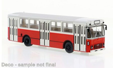 Brekina: Fiat 418 Stadtbus, weiß / rot-0