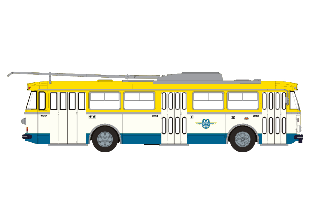 Brekina: Skoda 9 TR Trolleybus (1962), Marienbad