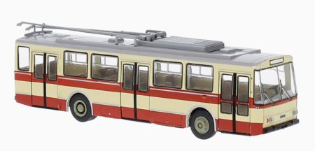 Brekina: Škoda 14Tr Oberleitungsbus (1982), beige / rot