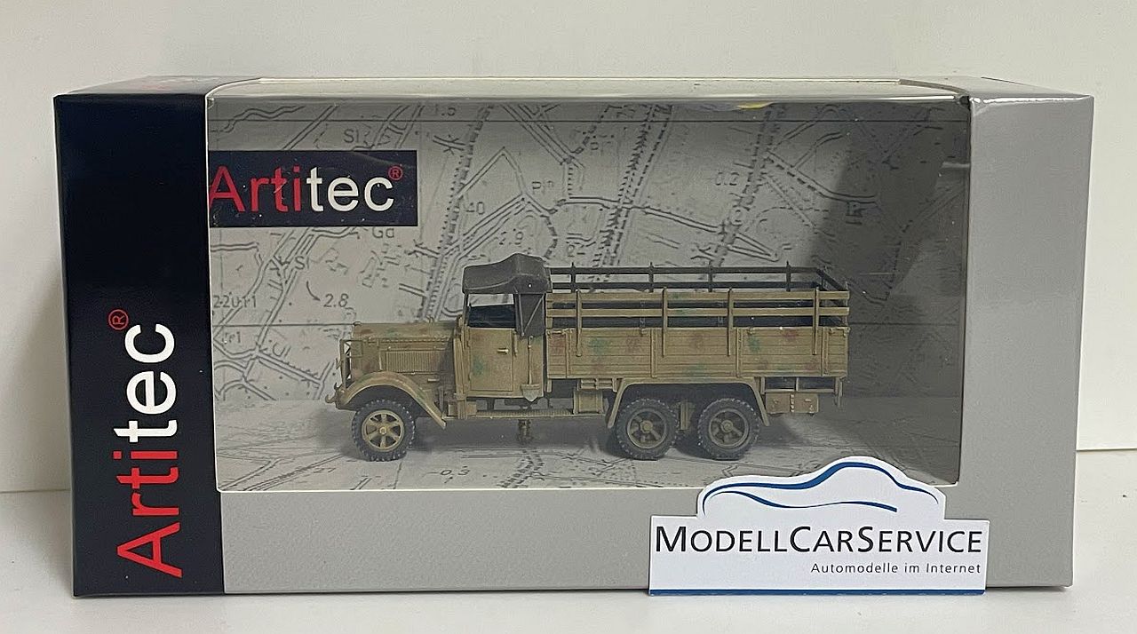 Artitec 1/87 (H0): Henschel 33 D1 offener Pritschenwagen, Wehrmacht, Tarnung – Bild 4